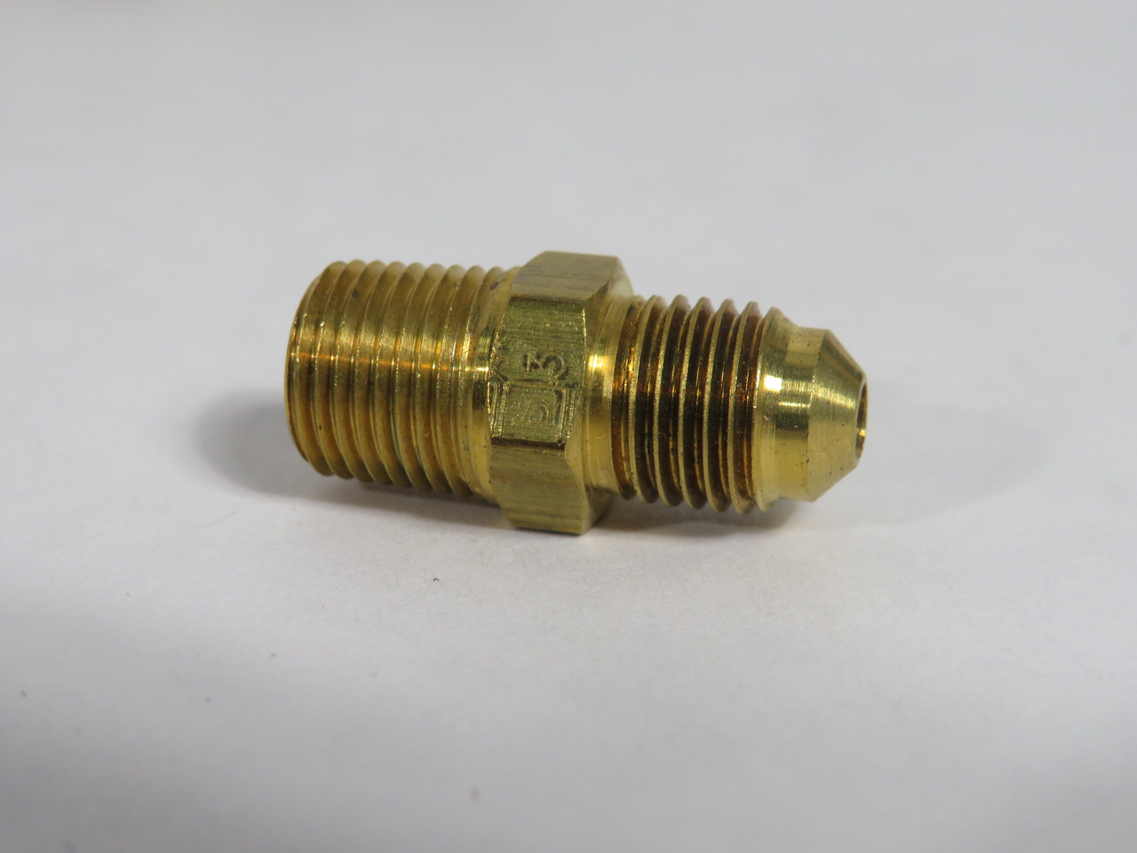 Generic Brass Male Connector 45°Flare 3/16" Tube 1/8"NPT Lot of 8 SHELF WEAR NOP
