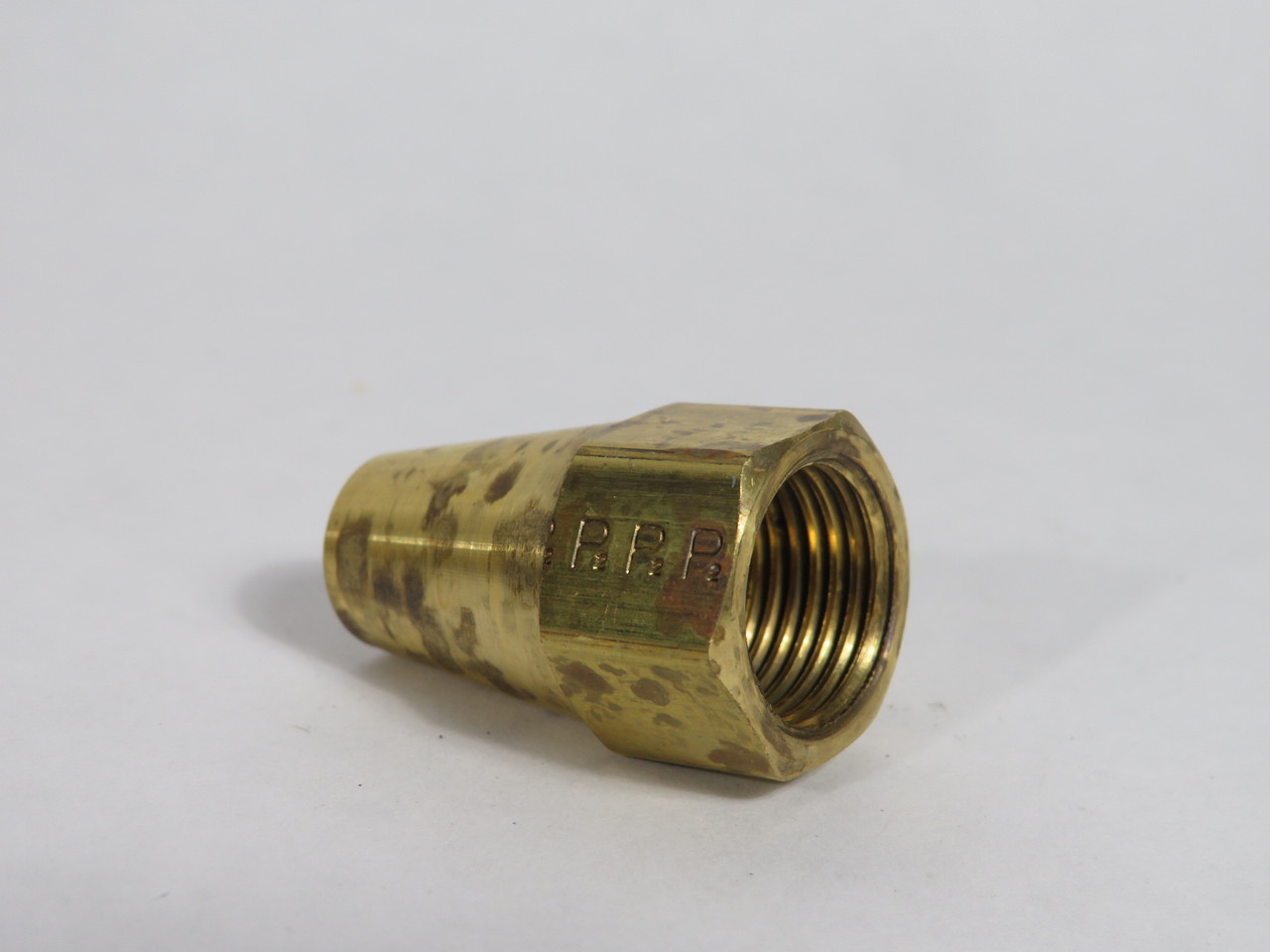 Parker 41FL-6 Brass Long Nut 45°Flare 3/8"Tube 5/8"Thread Lot/9 DISCOLORED USED