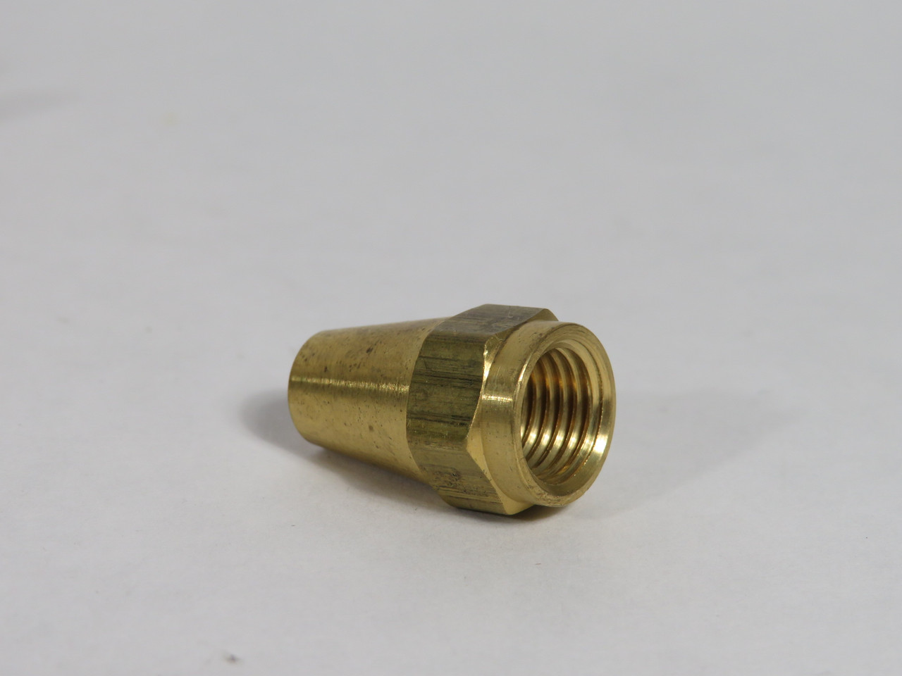 Generic Brass Long Nut 45° Flare 1/4" Tube 7/16" Thread Lot of 10 SHELF WEAR NOP