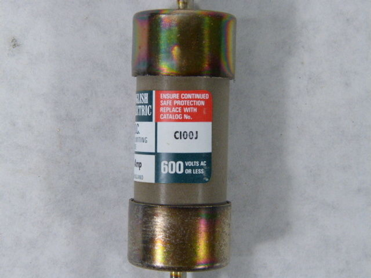 English Electric C100J Energy Limiting Fuse 100A 600V ! NEW !