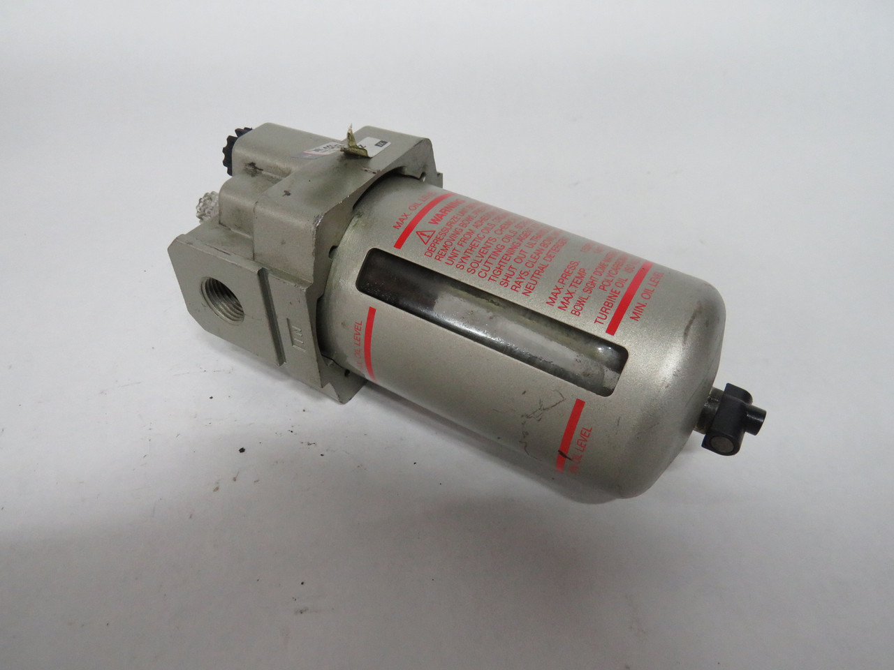 SMC AL40-N03-3Z Lubricator 3/8" NPT Port DAMAGED LABEL USED
