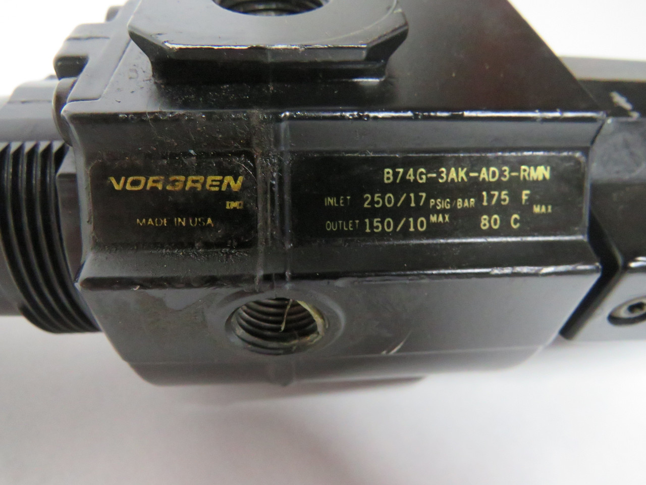 Norgren B74G-3AK-AD3-RMN Filter/Regulator 3/8 NPT COS DMG/MISSING HARDWARE USED