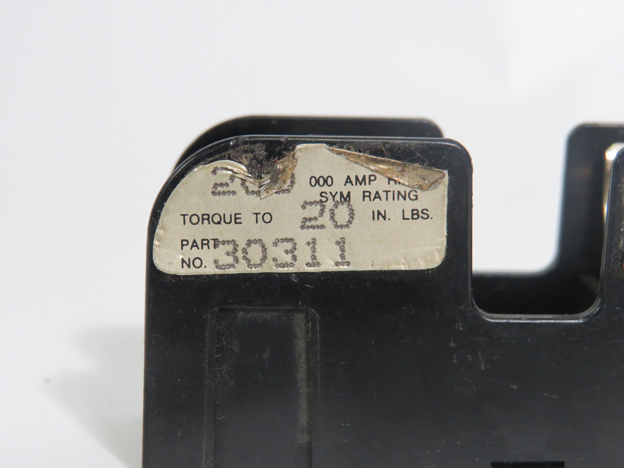 Gould 30311 Fuse Block 600V 30A 2-1/2" Length Old Style USED