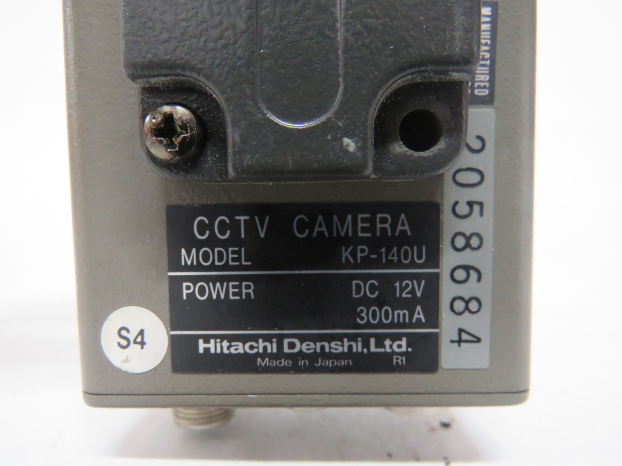 Hitachi AS-CLRS-005/KP-140U CCD/CCTV Camera 12VDC 300mA USED