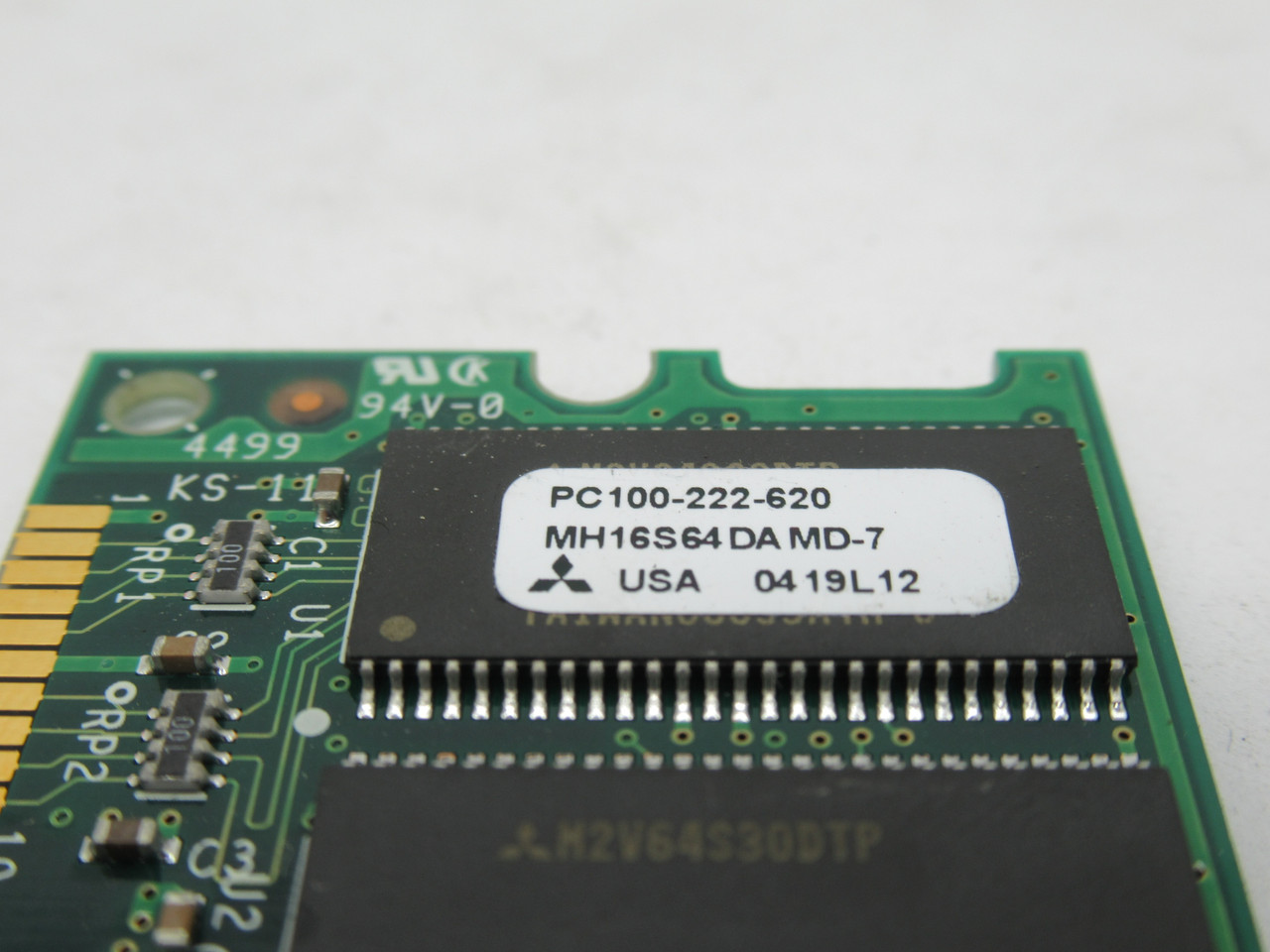 Mitsubishi Electric MH16S64DAMD-7 SDRam Memory Module 128MB 100MHz USED