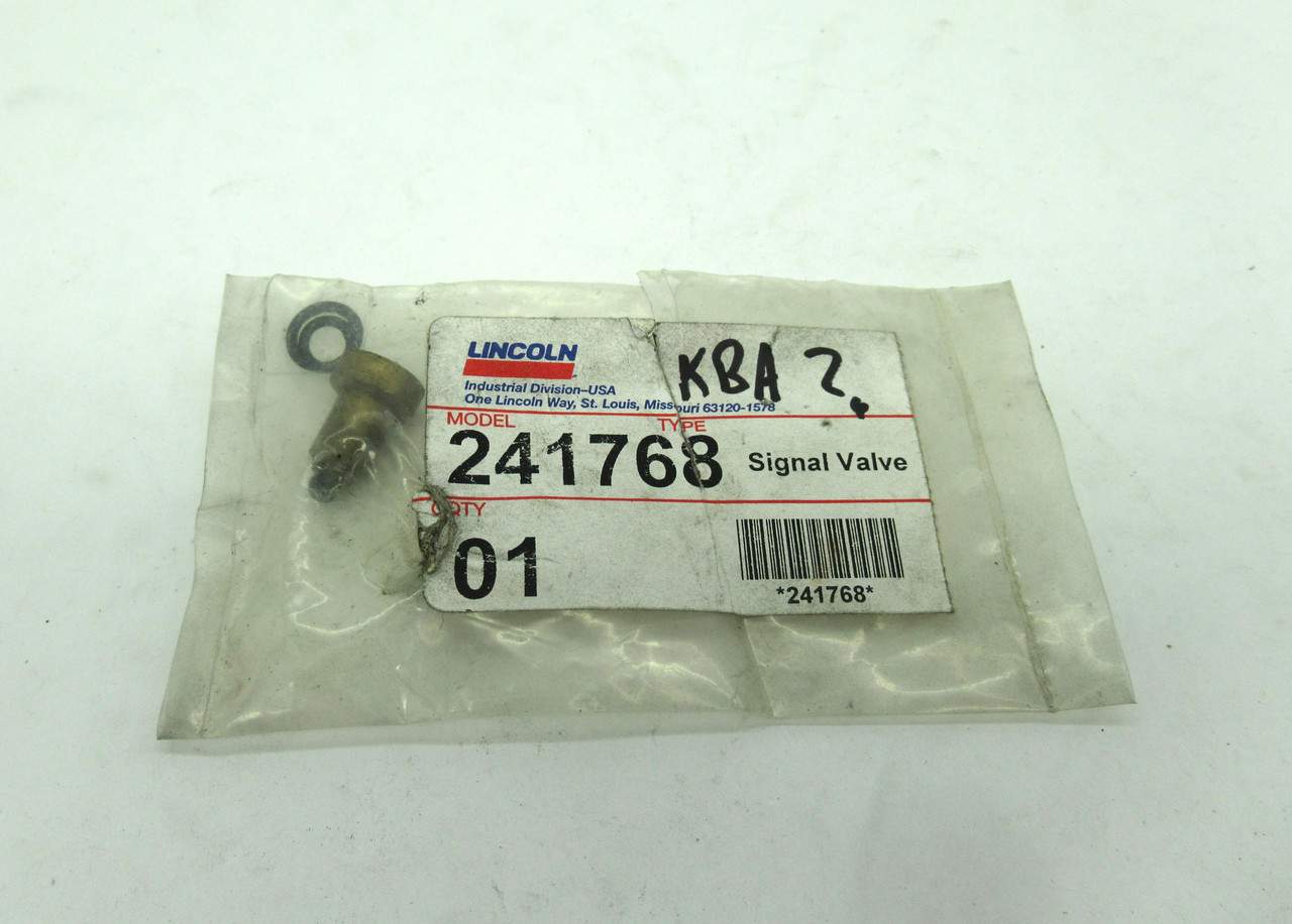 Lincoln 241768 Air Signal Valve *OPEN BAG/SHELF WEAR* NWB