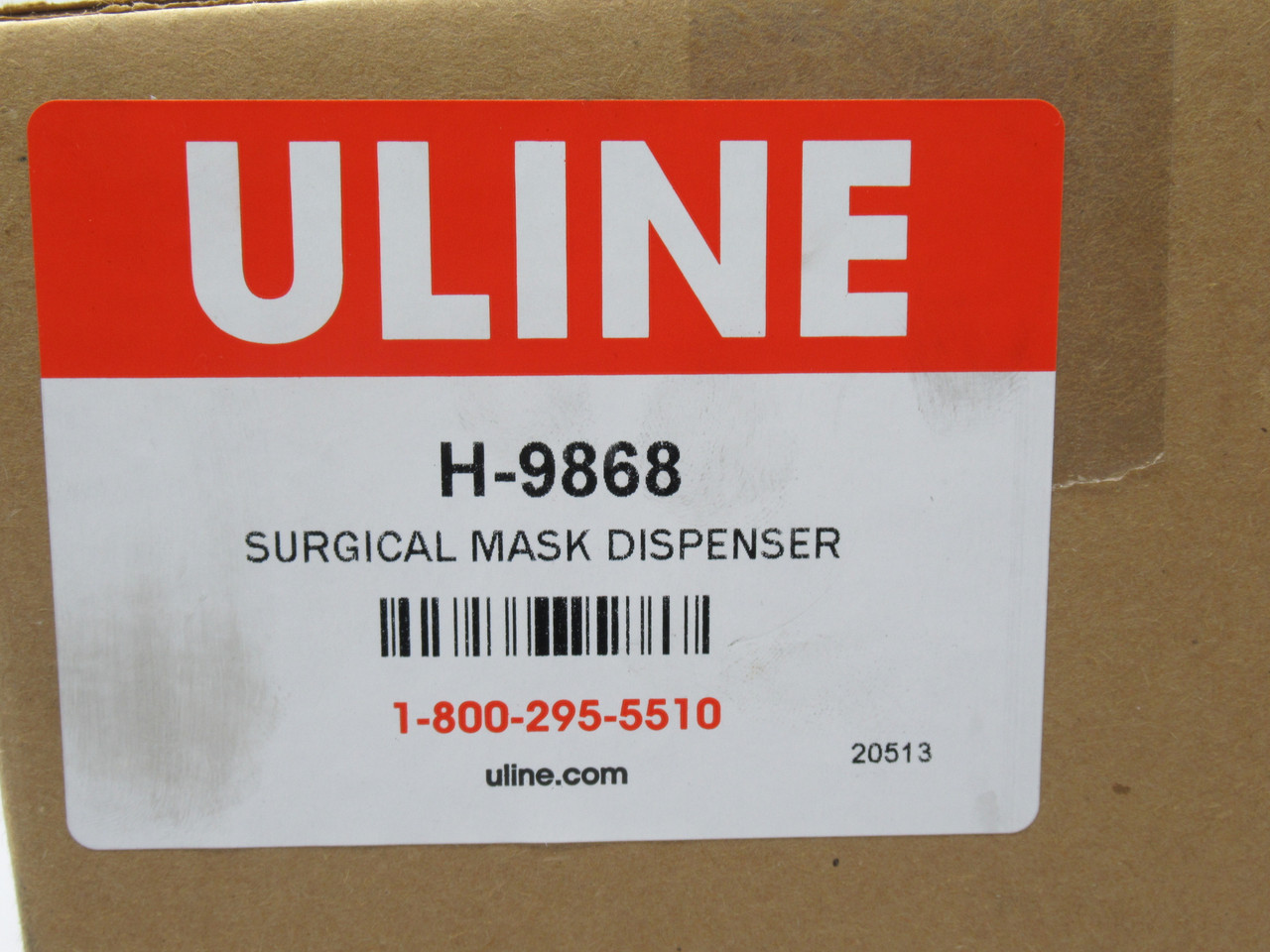 ULine H-9868 Surgical Mask Dispenser 5" x 9" x 5" Holds 65 Masks NEW