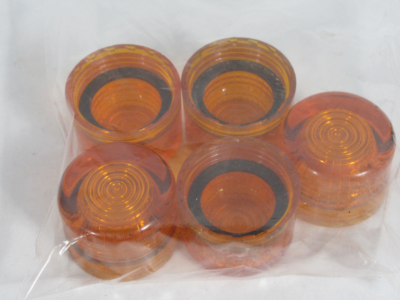 Allen-Bradley 800T-N42 Amber Lens for Indicating Push Button Lot of 5 USED