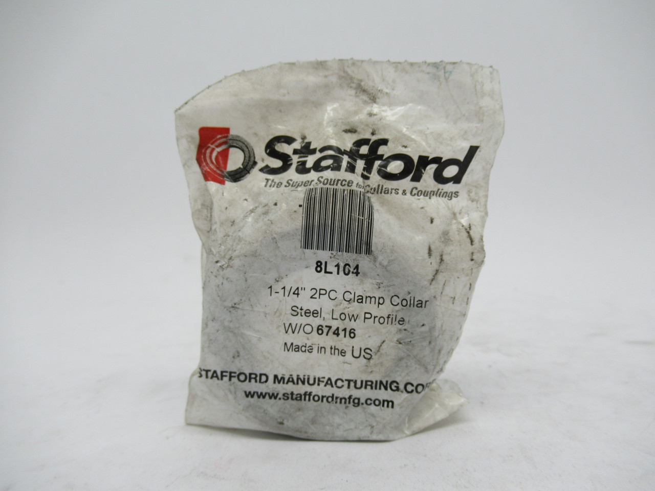 Stafford 8L104 Split Clamp Collar 1-1/4"Bore 2-1/16"OD NWB