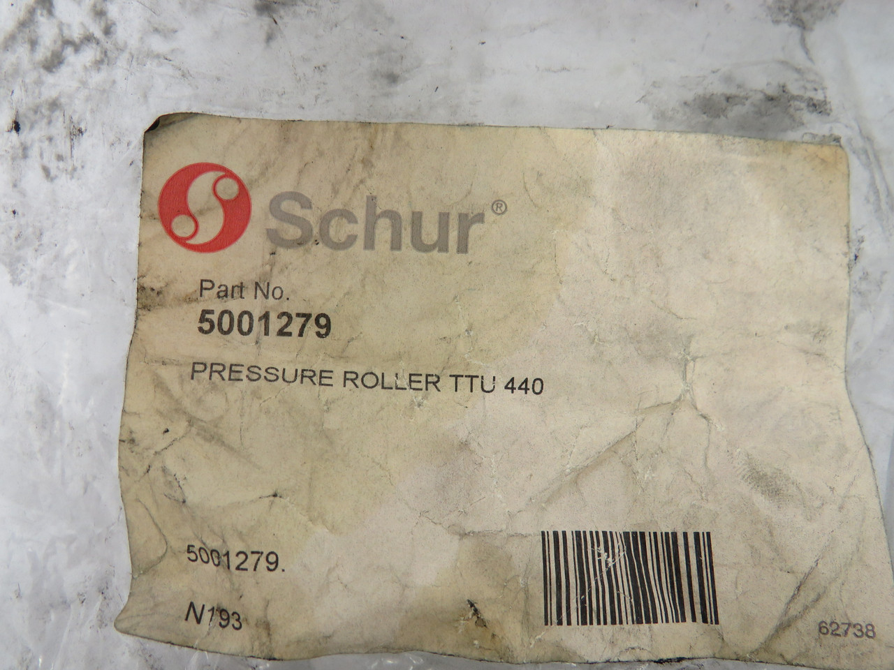 Schur 5001279 Pressure Roller TTU-440 Lot of 3 NWB