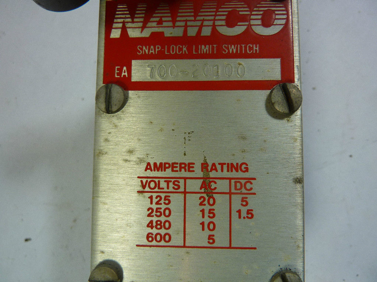 Namco EA700-20100 Limit Switch 125AC/4VDC USED