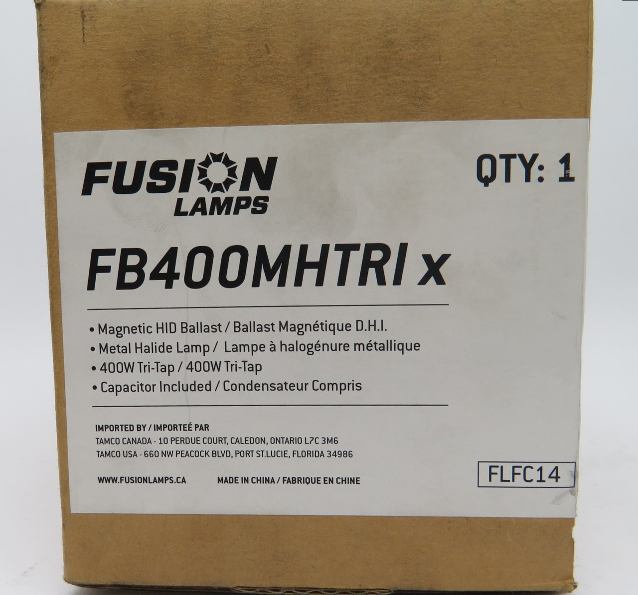 Fusion FB400MHTRIx Magnetic HID Ballast 120/277/347V 60HZ 400W NEW