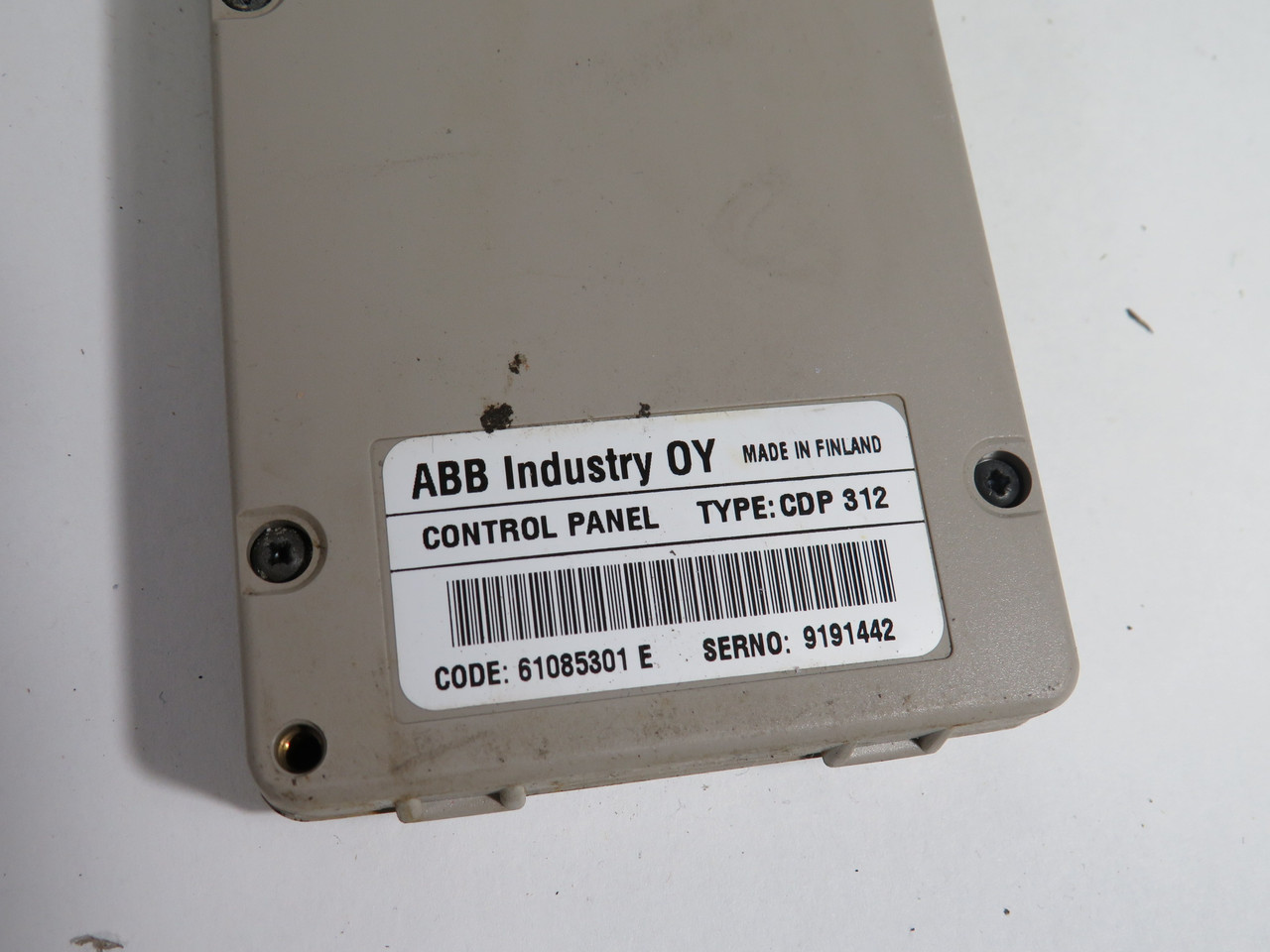 ABB CDP-312 Control Panel *Cracked/Chipped Case* AS IS