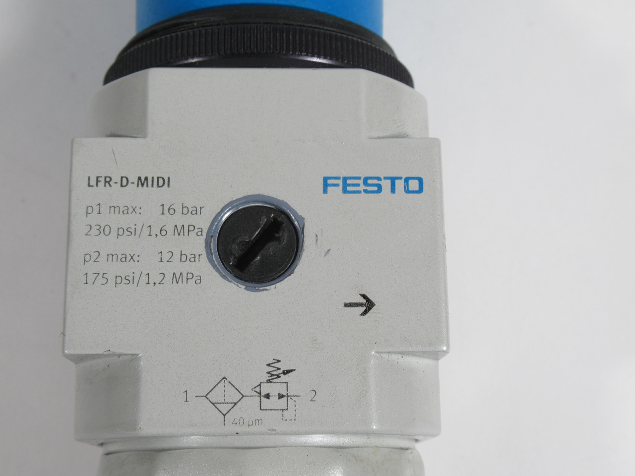 Festo 546425 LFR-D-MIDI Compressed Air Valve p1: 16bar p2: 12bar USED