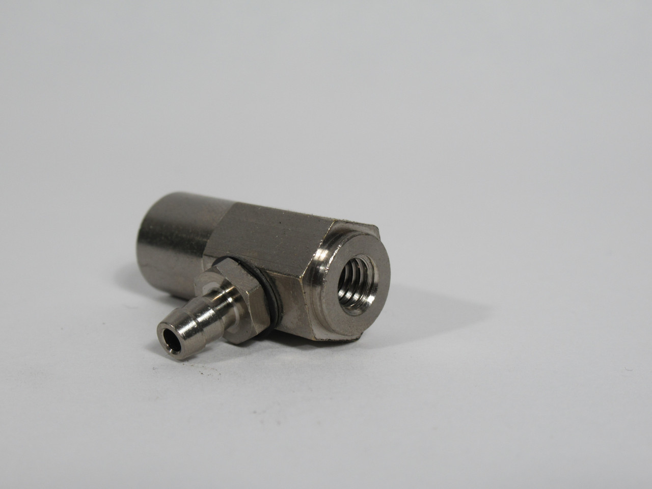 Pisco VPB-M6-6B Vacuum Pad Holder Fixed Side Port Barb Fitting 4mm x 2mm USED