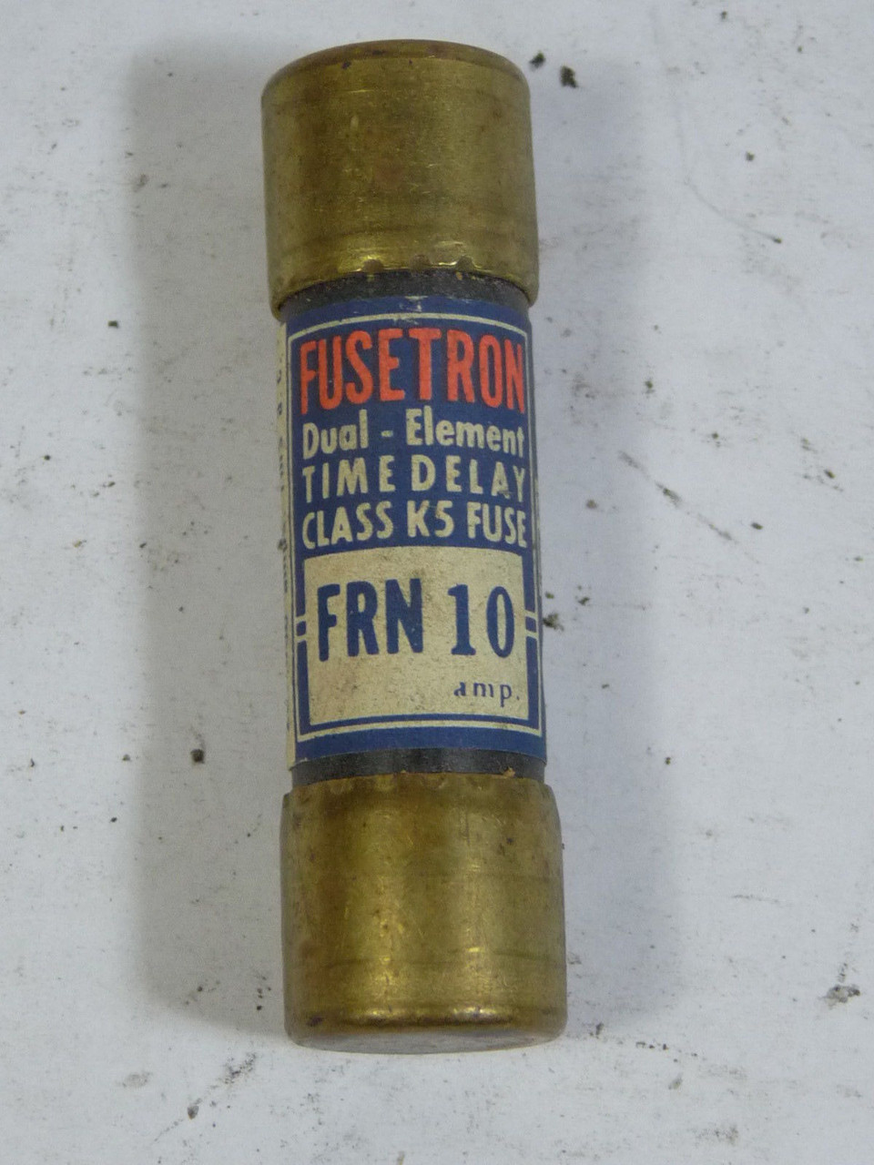 Fusetron FRN-10 Dual Element Time Delay Fuse 10A 250V USED