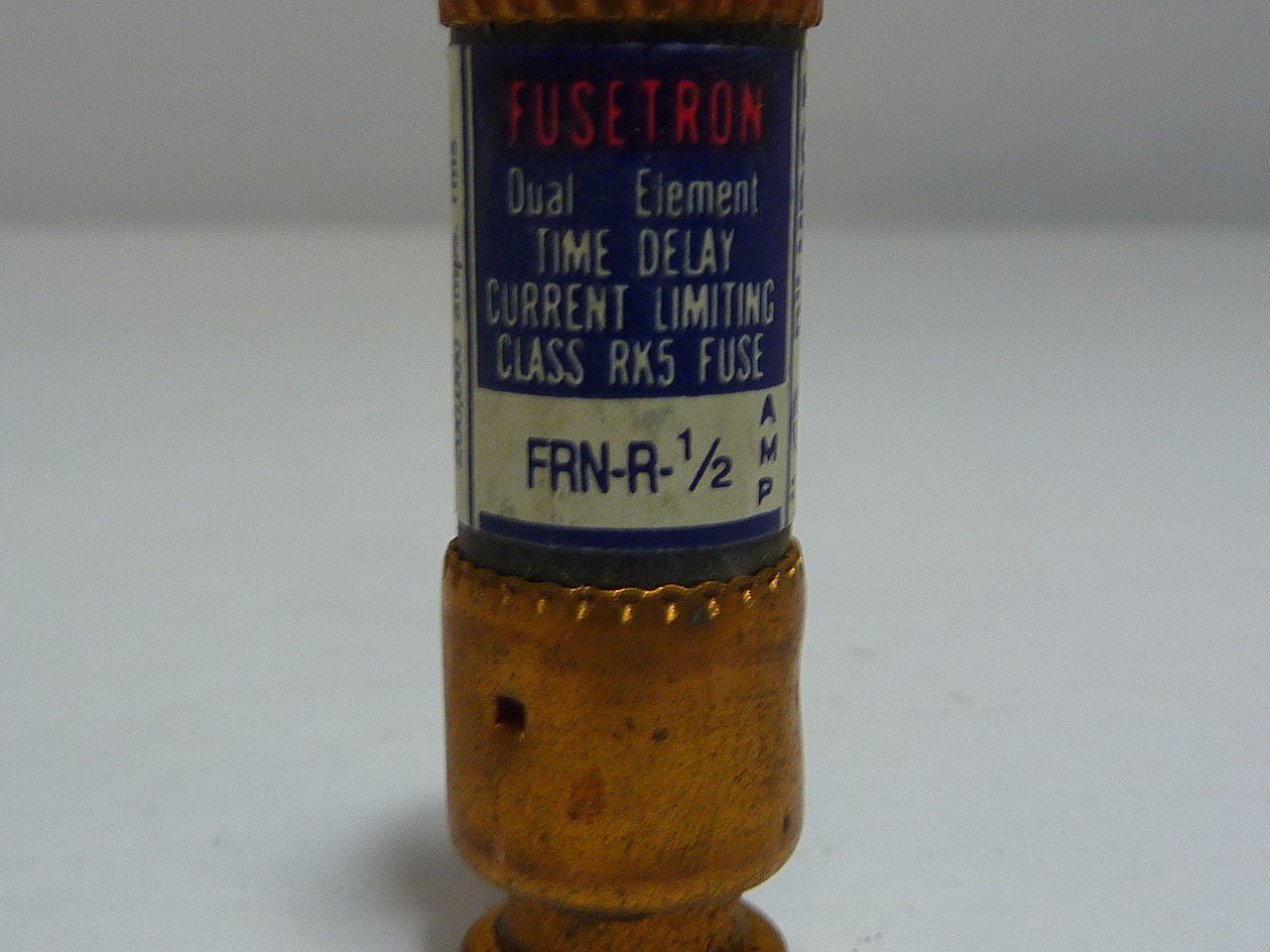 Fusetron FRN-R-1/2 Dual Element Time Delay Fuse 1/2A 250V USED