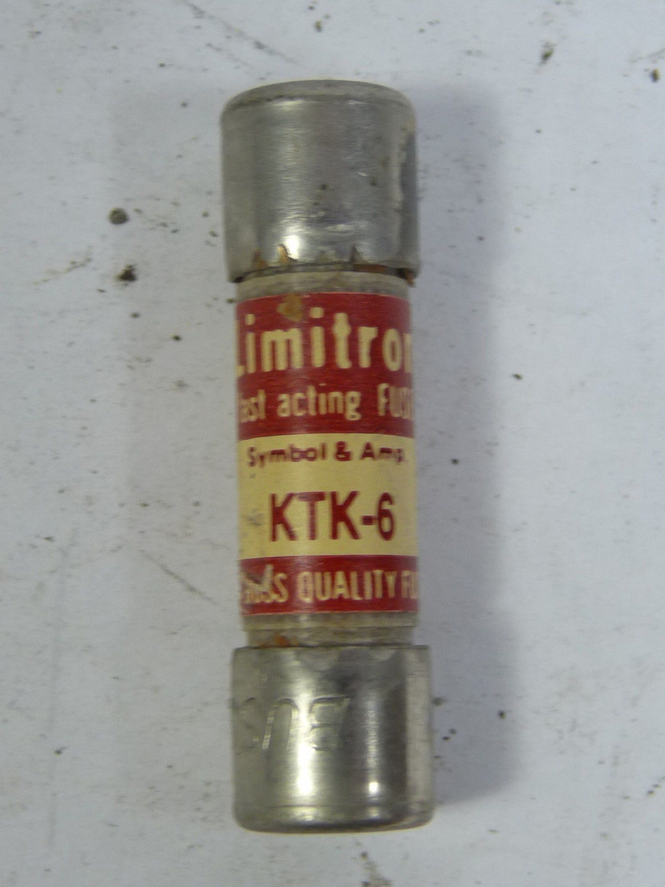 Limitron KTK-6 Fast Acting Fuse 6A 600V USED
