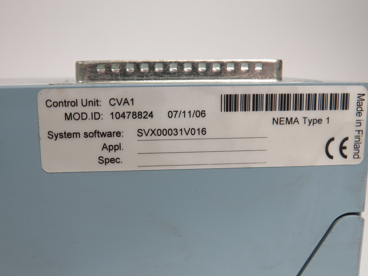 Cutler-Hammer CVA1 Control Unit With Keypad SVX00031V016 Software AS IS
