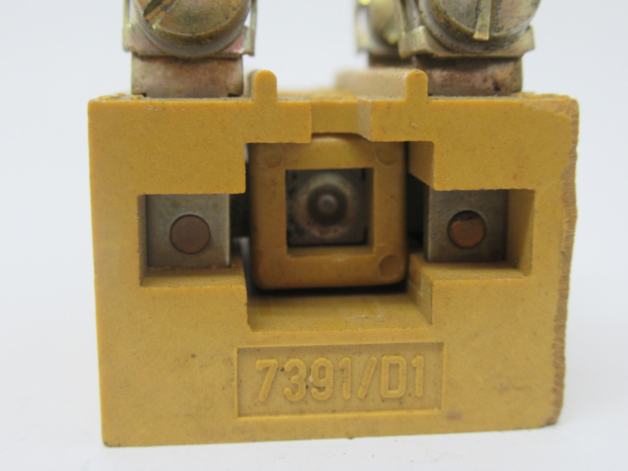 Sontheimer 7391/D1 Brown Contact Block 2NO 6A@500VAC *Missing Screws* USED
