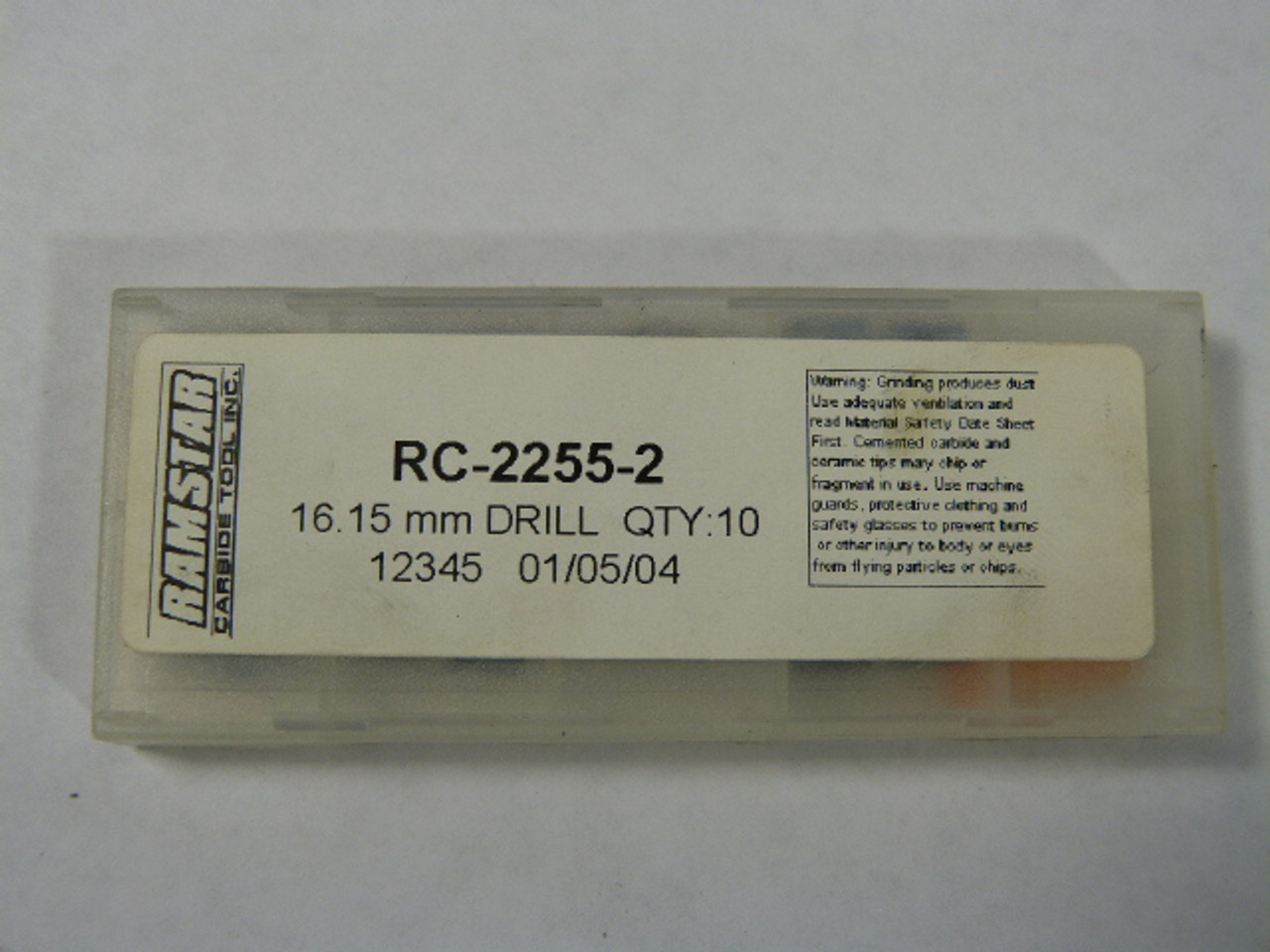 Ramstar RC2255-2 Carbide Drill Bit 16.15mm Sold Individually ! NEW !