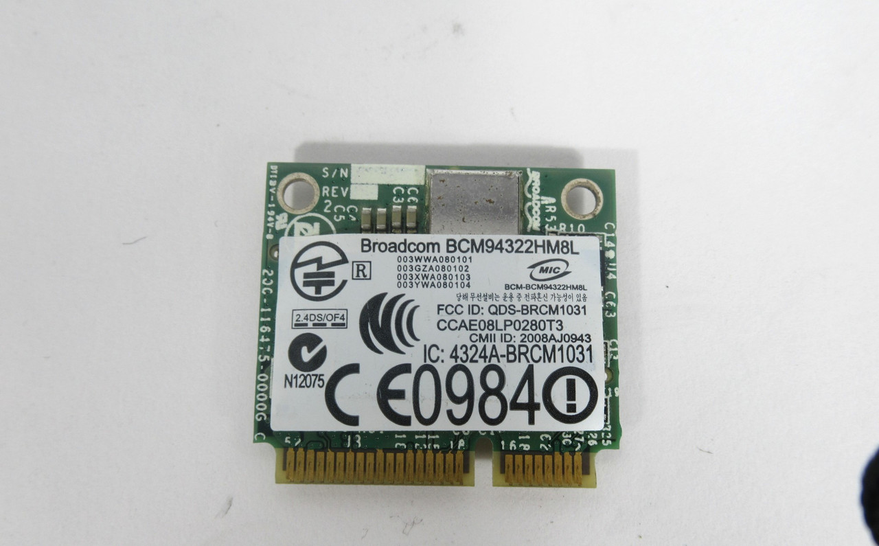 Broadcom BCM94322HM8L Wireless ABGN Mini PCI-E Wifi Card USED