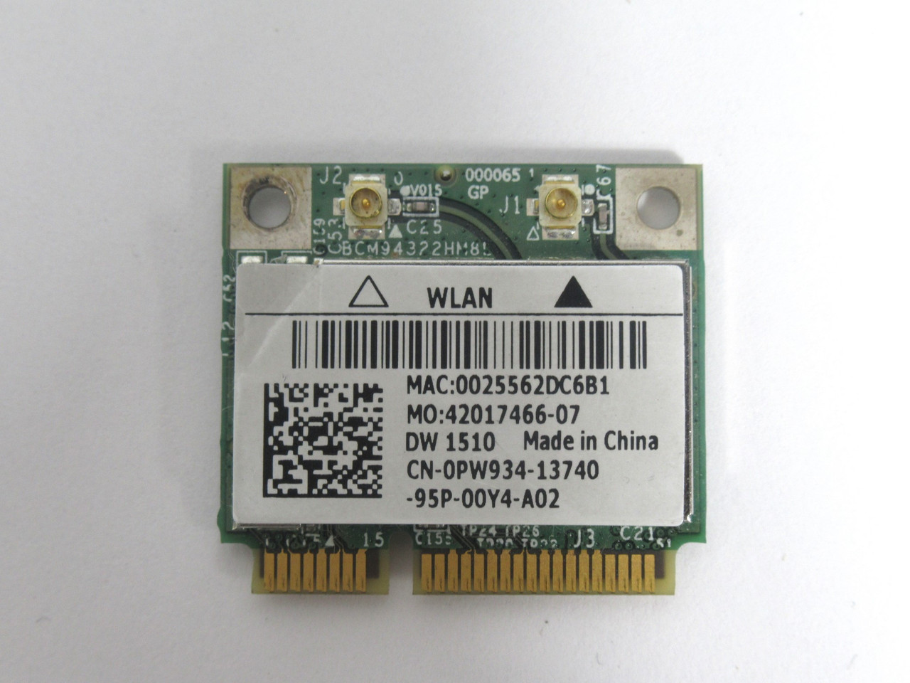 Broadcom BCM94322HM8L Wireless ABGN Mini PCI-E Wifi Card USED