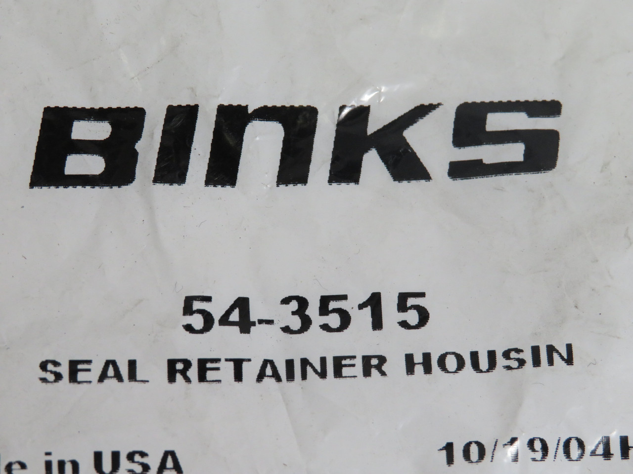 Binks 54-3515 Seal Retainer Housing for Air Gun NWB