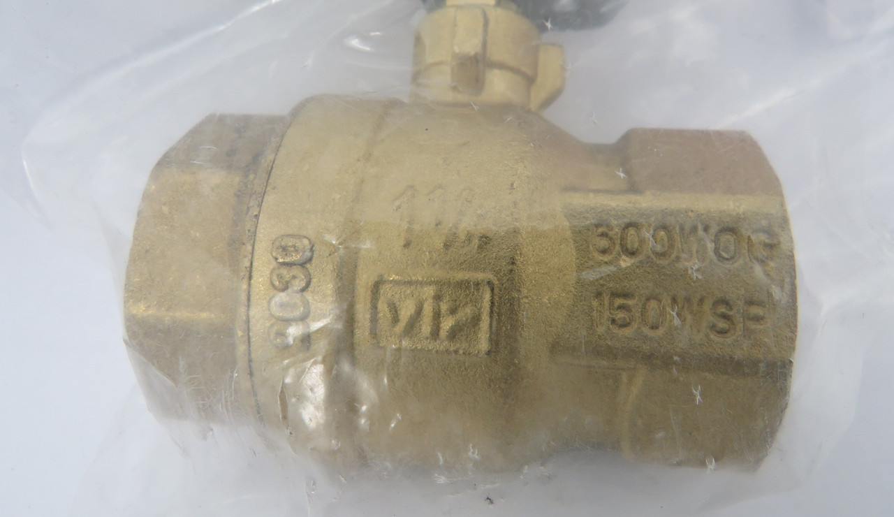 M. A. Stewart B-3-1-1/4 Ball Valve 1-1/4" Brass 150WSP 600 WOG NWB