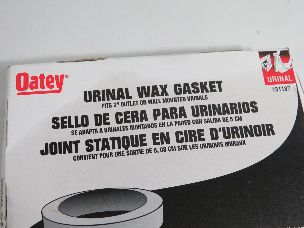 Oatey 31187 Urinal Wax Gasket 2" Waste Line NEW