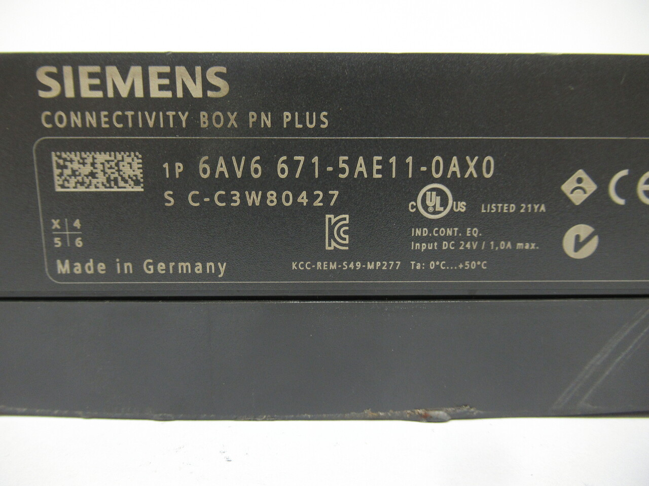 Siemens 6AV6671-5AE11-0AX0 Profinet Connectivity Box PN Plus SHELF WEAR USED