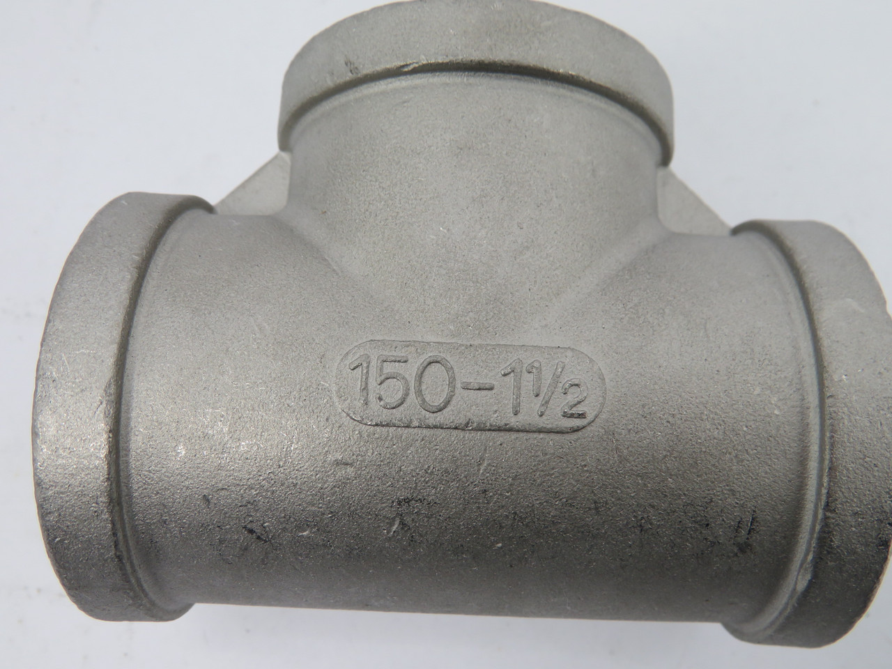 Merit Brass K406-201-1/2" Stainless Steel Tee 150PSI FNPT USED