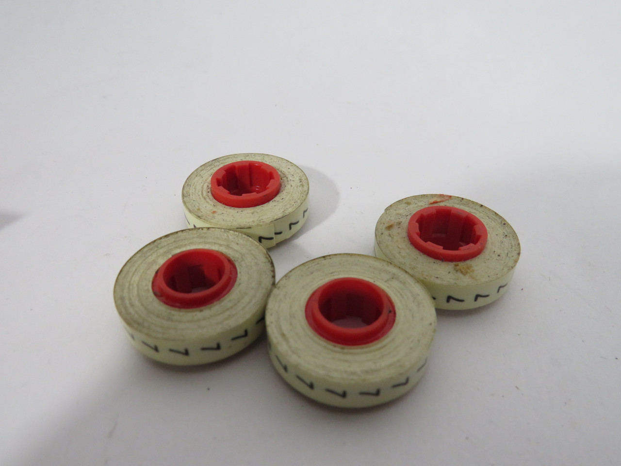 3M SER-7 SER Wire Marker Tape .215" x 8 Ft Lot of 4 *Some Dirt on Tape* NEW