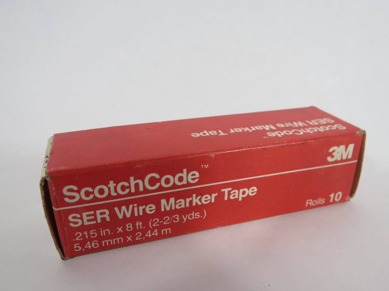 3M SER-0 SER Wire Marker Tape .215" x 8 Ft Lot of 5 *Some Dirt on Tape* NEW