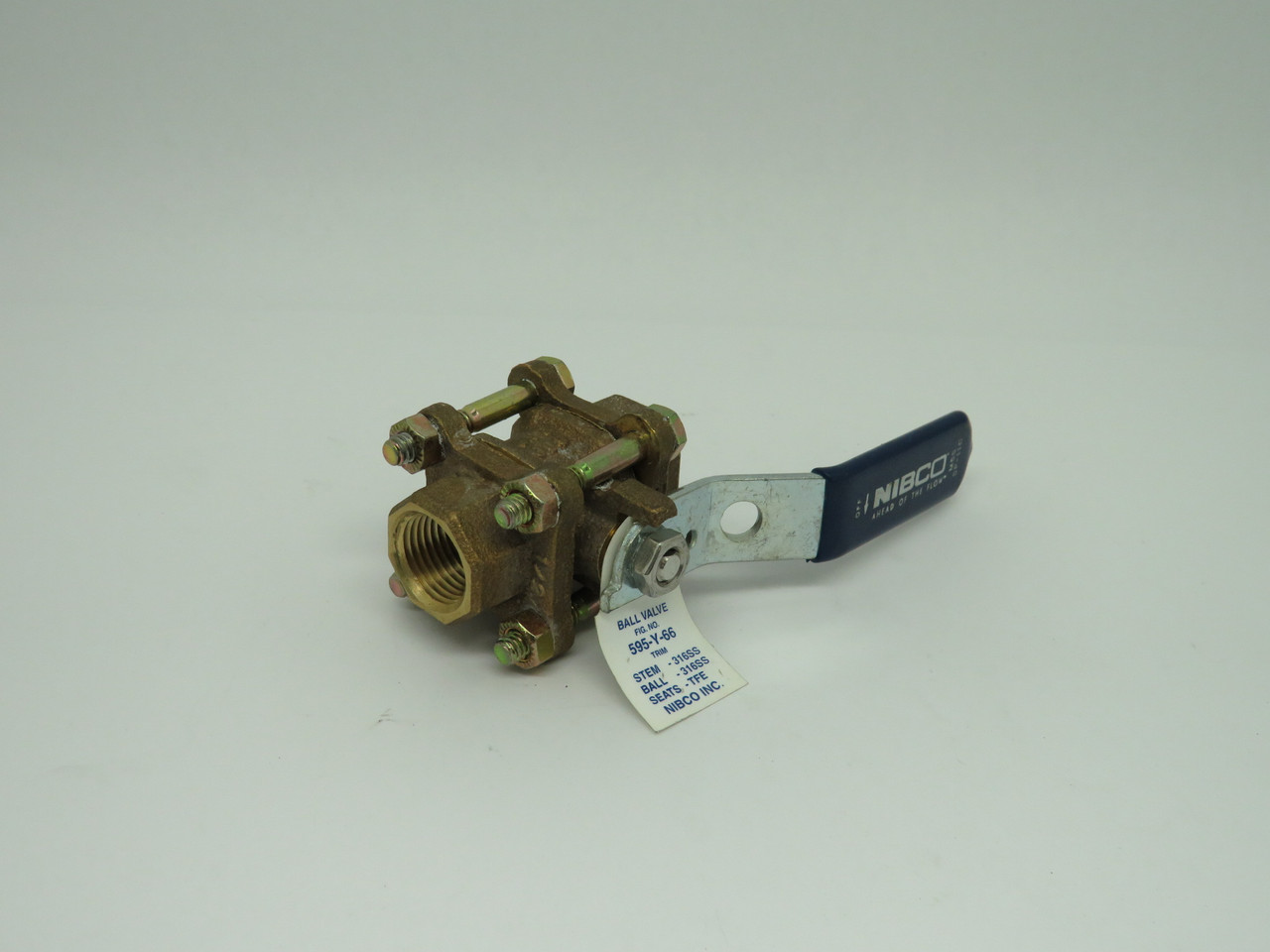 Nibco 595-Y-66 1/2" Ball Valve 600PSI Bronze Female NOP