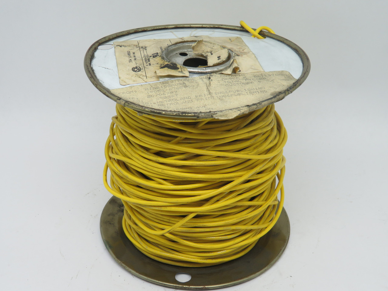 Generic 76241 Spooled Wire 600V 1015 86m Yellow USED