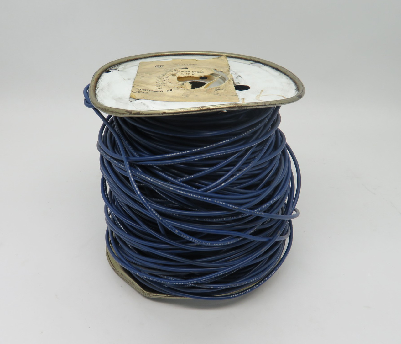 Generic U-LE76241 Spooled Wire 600V 16/26B AWG 30 Mils 107m Blue USED