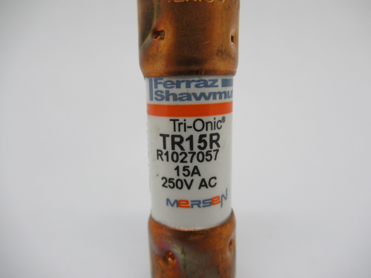 Ferraz Shawmut Mersen TR15R Dual Element Time Delay Class RK5 15A 250V Fuse USED