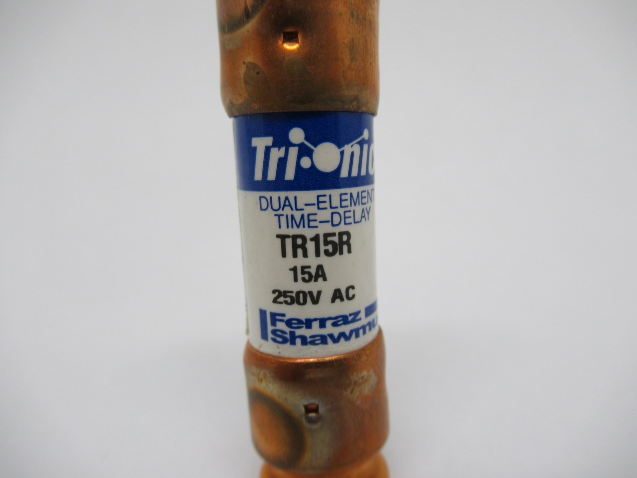 Ferraz Shawmut TR15R Dual Element Time Delay 15A 250VAC Fuse Lot of 10 USED
