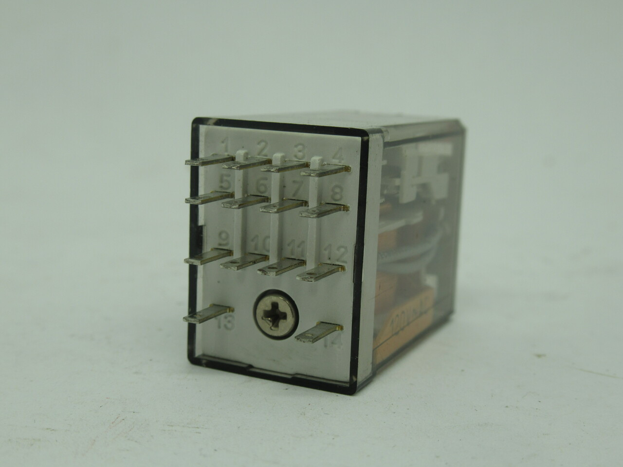 Finder 55.34.8.120.5040 Relay 120VAC 7A 14 Blade USED