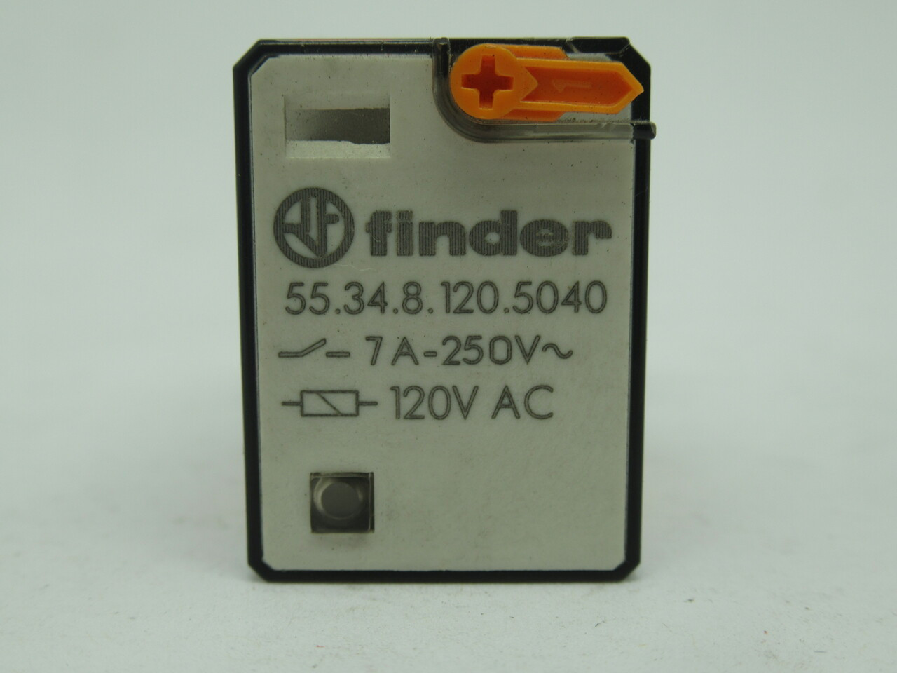 Finder 55.34.8.120.5040 Relay 120VAC 7A 14 Blade USED