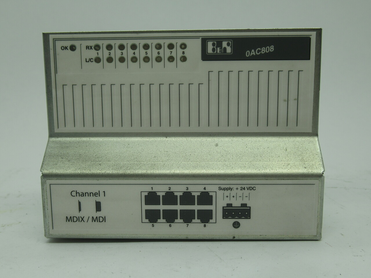 B&R 0AC808.9 Ethernet Hub Rev. C0 8Port 24VDC USED