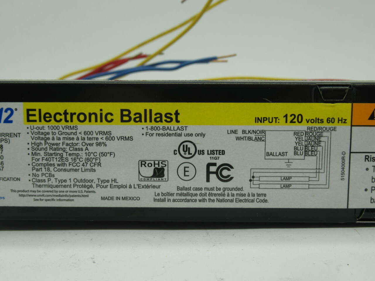 Universal B234SR120M-A Ballast 120V 60Hz *Shelf Wear* NOP
