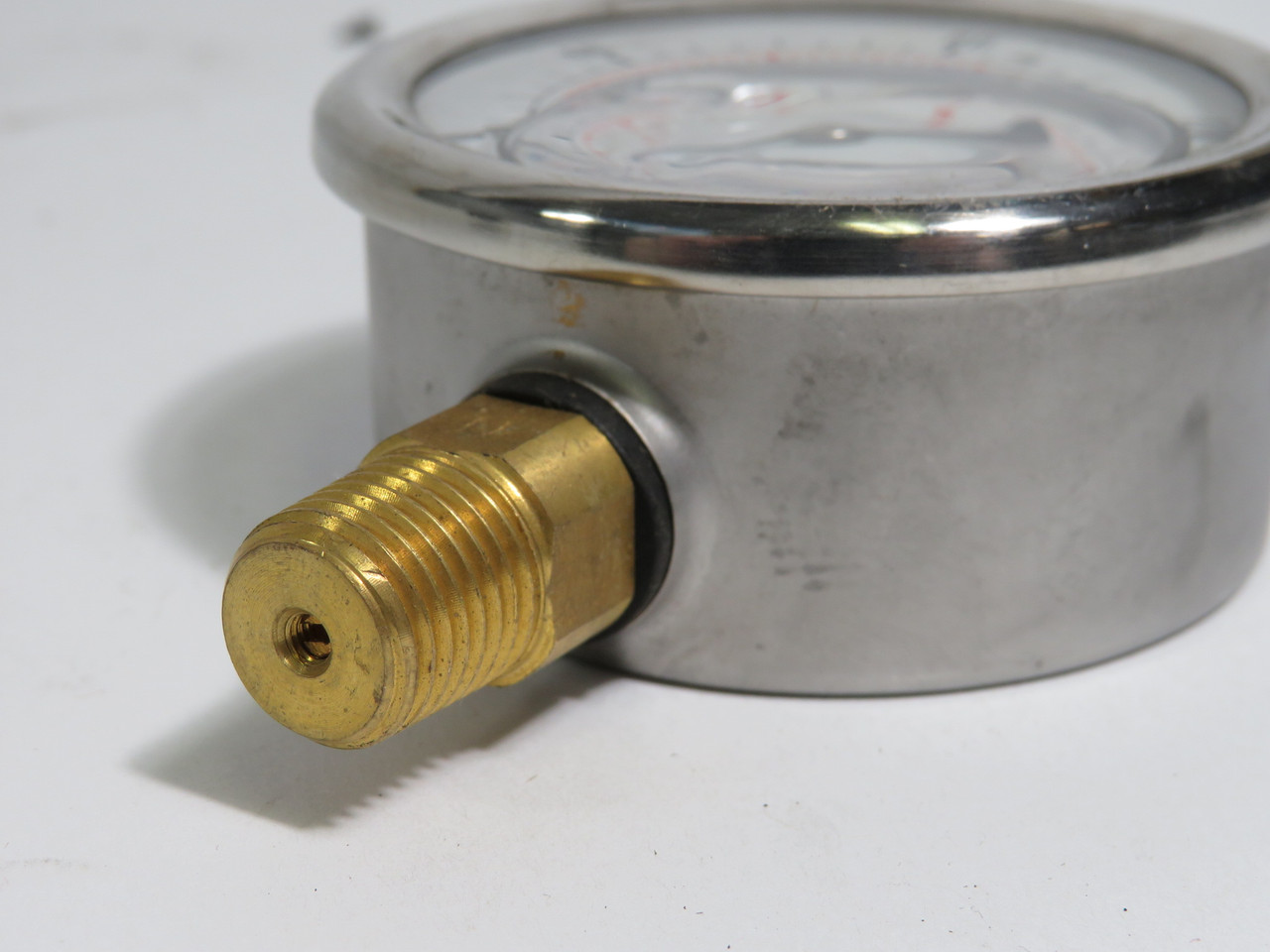 Generic KI1.6 Liquid Filled Pressure Gauge 2-1/2" 0-160Psi 1/4"NPT USED