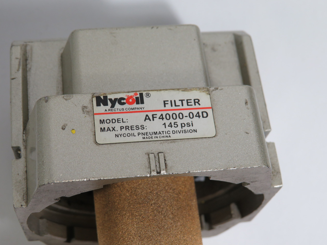 Nycoil AF4000-04D Air Filter 145Psi Missing Bowl AS IS