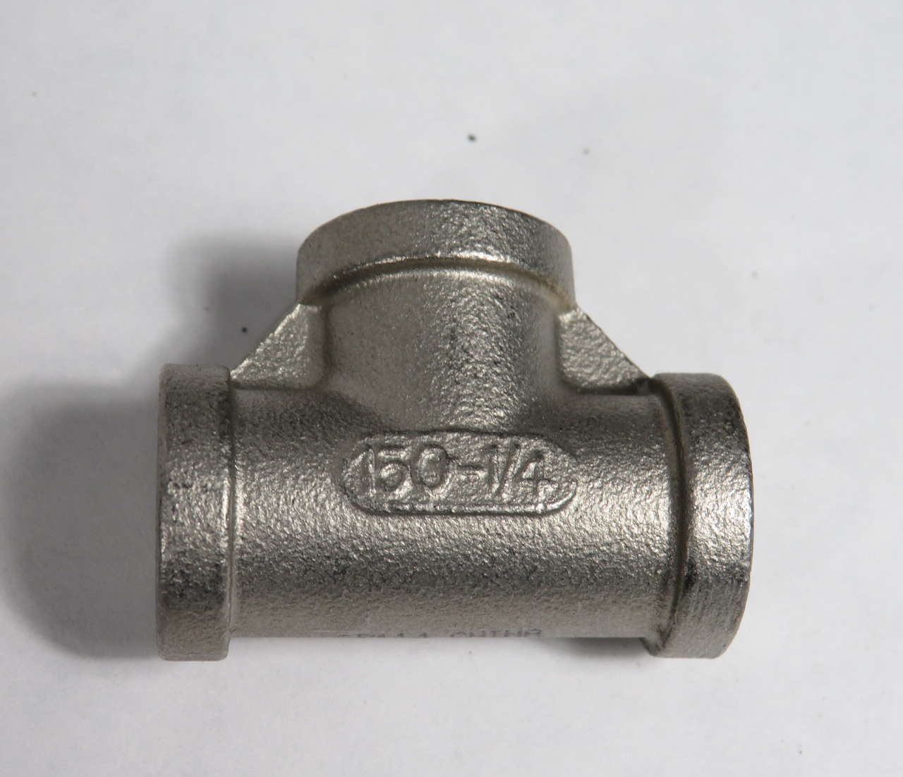 Merit Brass K406-04 Threaded Banded Tee 1/4" 0.084OD FNPT Stainless Steel NOP