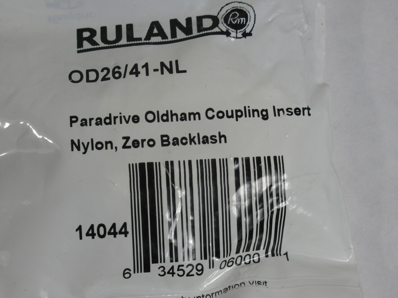 Ruland OD26/41-NL Coupling Insert 1-5/8"OD Zero Backlash Nylon NWB