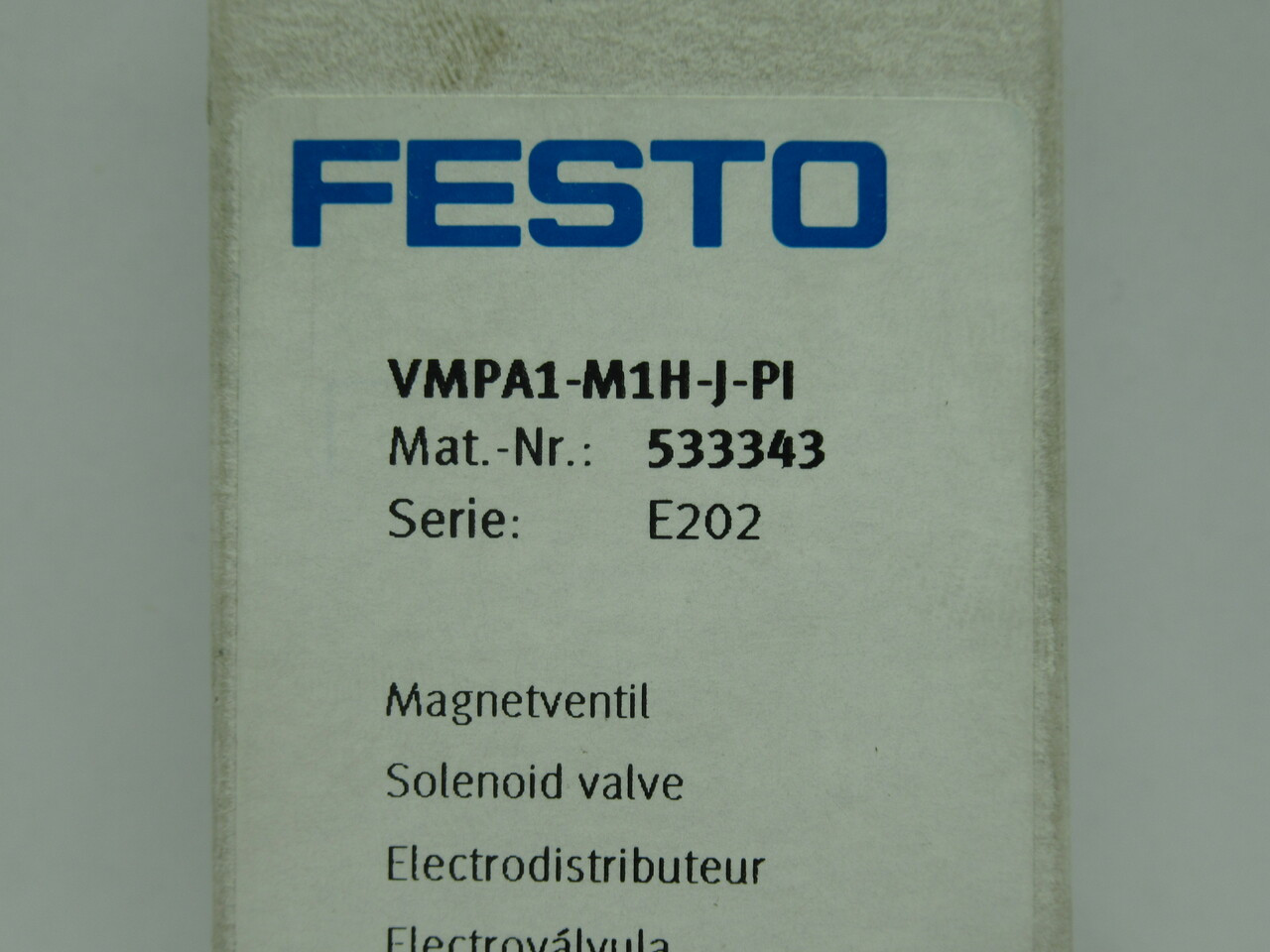 Festo 533343 VMPA1-M1H-J-PI Solenoid Valve 5/2 Way 24VDC 0.9-10bar NEW