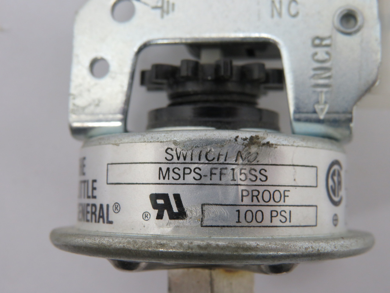 Barksdale Controls MSPS-FF15SS Industrial Pressure Switch 125/250VAC USED