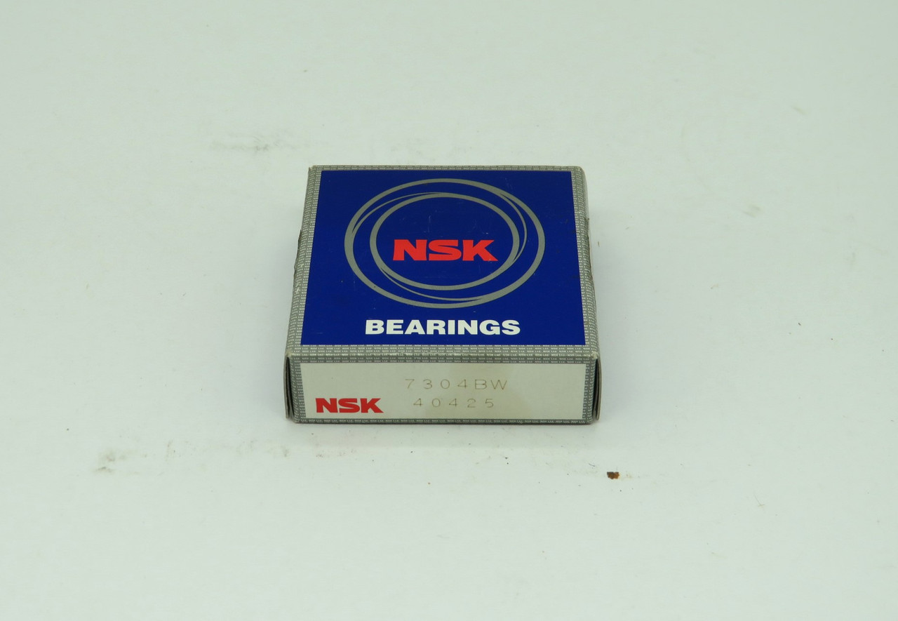 NSK 7304BW Single Row Ball Bearing 20mm Bore 52mmOD 15mmW NEW *Sealed Box* NEW